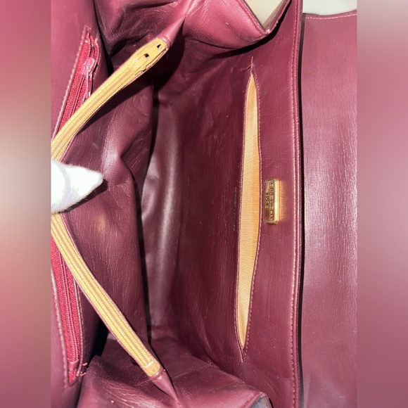 Givenchy Bordeaux Leather Shoulder Bag Vintage - Picture 10 of 13
